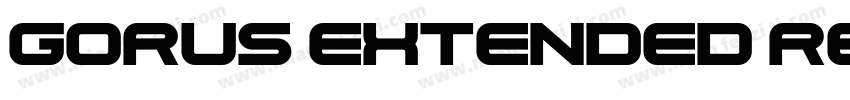 Gorus Extended Regular Oblique字体转换